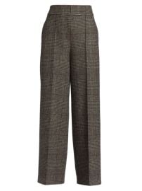 Shop Elie Tahari Merrit Plaid Wide-Leg Trousers at Saks Fifth Avenue