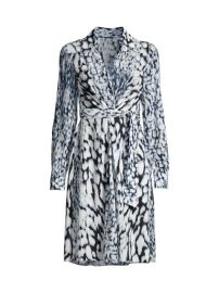 Shop Elie Tahari Saxon Printed Tie-Dye Dress at Saks Fifth Avenue