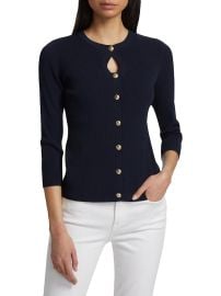 Shop Elie Tahari The Mara Keyhole Cardigan at Saks Fifth Avenue