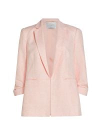 Shop Elie Tahari The Reese Linen-Blend Blazer Saks Fifth Avenue at Saks Fifth Avenue