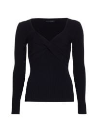 Shop Elie Tahari Twisted Rib-Knit Sweater at Saks Fifth Avenue