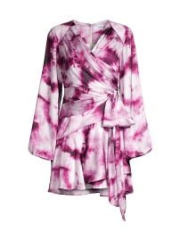 Shop Elliatt Holiday Edit Collection Danica Tie-Dyed Wrap Dress at Saks Fifth Avenue