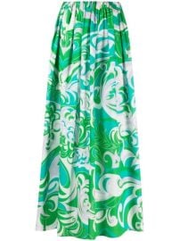 Shop Emilio Pucci Albizia-print beach skirt with Express Delivery - at Farfetch