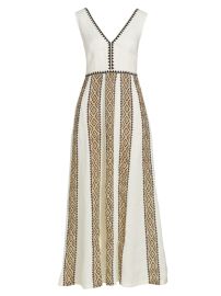 Shop Emporio Sirenuse Aurora Paestum Printed Linen Maxi Dress Saks Fifth Avenue at Saks Fifth Avenue