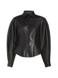 Shop En Saison Dawn Faux Leather Top at Saks Fifth Avenue