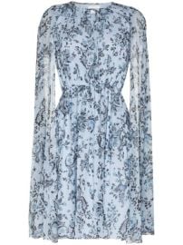 Shop Erdem Austin printed cape dress with Express Delivery - at Farfetch