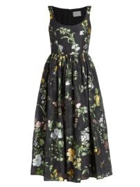 Shop Erdem Linen-Silk Blend Sleeveless Dress at Saks Fifth Avenue