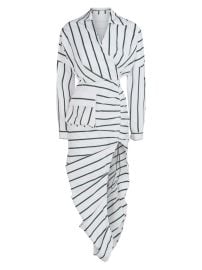 Shop Et Ochs Faith Striped Midi Shirtdress at Saks Fifth Avenue