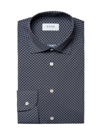 Shop Eton Slim-Fit Micro Print Four-Way Stretch Shirt at Saks Fifth Avenue