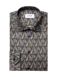 Shop Eton Slim-Fit Paisley Print Shirt at Saks Fifth Avenue