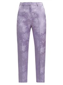 Shop Etro Ankle-Crop Floral-Jacquard Trousers at Saks Fifth Avenue