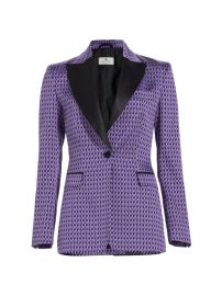 Shop Etro Geometric Satin Blazer at Saks Fifth Avenue