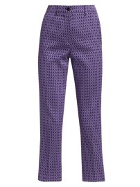 Shop Etro Geometric Satin Trousers at Saks Fifth Avenue