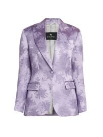 Shop Etro Satin amp Floral Jacquard Blazer at Saks Fifth Avenue