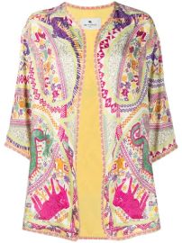 Shop Etro embroidered kimono-style jacket with Express Delivery - at Farfetch