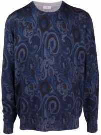 Shop Etro paisley-print knitted jumper with Express Delivery - at Farfetch