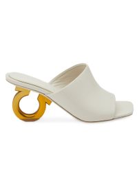 Shop FERRAGAMO Astro Leather Gancini Mules at Saks Fifth Avenue