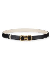 Shop FERRAGAMO New Gancini Reversible Leather Belt at Saks Fifth Avenue