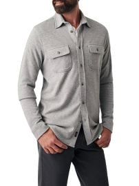 Shop Faherty Brand Legend Knit Button-Up Shirt at Saks Fifth Avenue