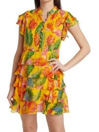 Shop Farm Rio Beaks  Bananas Ruffle Minidress at Saks Fifth Avenue