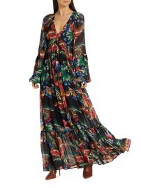 Shop Farm Rio Chevron Forest Maxi Dress at Saks Fifth Avenue