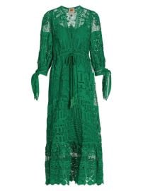 Shop Farm Rio Morada Boa Guipure Lace Midi-Dress at Saks Fifth Avenue