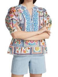 Shop Farm Rio Tropical Tiles Blouse at Saks Fifth Avenue