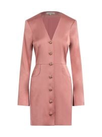 Shop Favorite Daughter Audrey Satin Long-Sleeve Minidress Saks Fifth Avenue at Saks Fifth Avenue