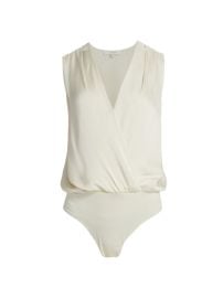 Shop Favorite Daughter Date Satin Surplice Bodysuit at Saks Fifth Avenue