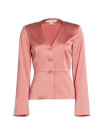 Shop Favorite Daughter The Classy Button-Front Satin Top at Saks Fifth Avenue