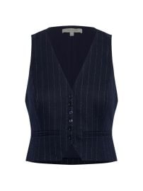 Shop Favorite Daughter The Favorite Pinstriped Crop Vest at Saks Fifth Avenue