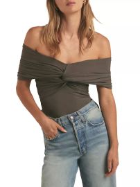 Shop Favorite Daughter The Im Evolved Off-the-Shoulder Top at Saks Fifth Avenue