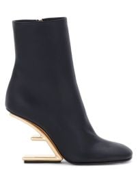 Shop Fendi Fendi First Leather Wedge Booties at Saks Fifth Avenue