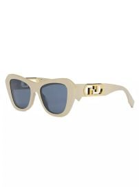 Shop Fendi OLock 52MM Rectangular Sunglasses at Saks Fifth Avenue