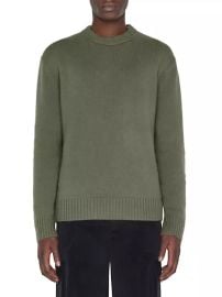 Shop Frame Cashmere Crewneck Sweater at Saks Fifth Avenue