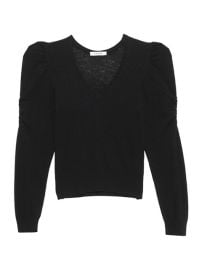 Shop Frame Frankie Puff-Sleeve Sweater at Saks Fifth Avenue