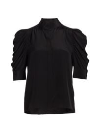 Shop Frame Gillian Silk Top at Saks Fifth Avenue