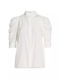 Shop Frame Gillian Silk Top at Saks Fifth Avenue