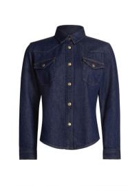 Shop Frame Heritage Denim Fitted Shirt at Saks Fifth Avenue