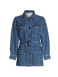 Shop Frame Safari Denim Jacket at Saks Fifth Avenue