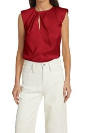 Shop Frame Silk Twist Neck Top at Saks Fifth Avenue