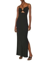 Shop Frame Strappy Cut Out Knit Maxi Dress at Saks Fifth Avenue