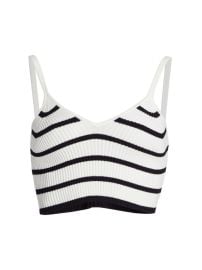 Shop Frame Striped Ribbed-Knit Tank Top at Saks Fifth Avenue