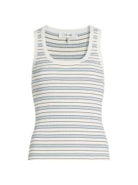 Shop Frame Striped Scoopneck Knit Tank at Saks Fifth Avenue