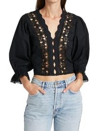 Shop Free People Louella Embroidered Blouse at Saks Fifth Avenue