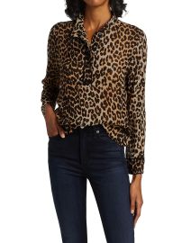 Shop GANNI Printed Gerogette Long Sleeve Top at Saks Fifth Avenue