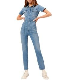 Shop GOOD AMERICAN Fit For Success Denim Jumpsuit at Saks Fifth Avenue