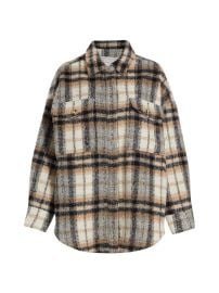 Shop GOOD AMERICAN Oversized Plaid Shacket at Saks Fifth Avenue