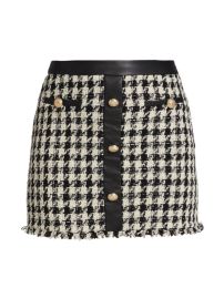 Shop Generation Love Asher Tweed Combo Miniskirt at Saks Fifth Avenue