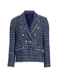 Shop Generation Love Eliza Tweed Double-Breasted Blazer at Saks Fifth Avenue